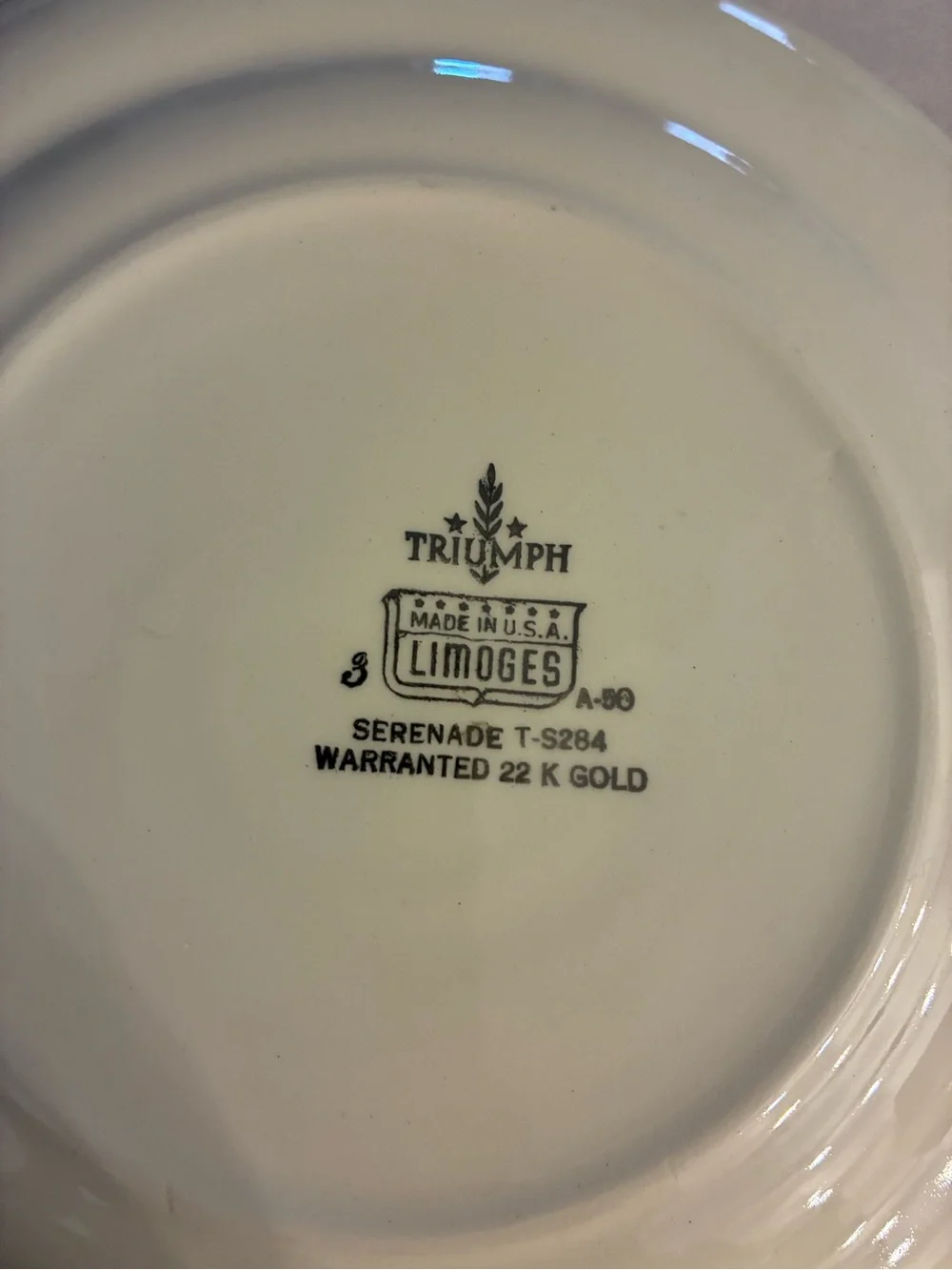 Vintage Plate D’or LIMOGES AMERICAN Serenade 22K Gold | Grandmillennial Cottage